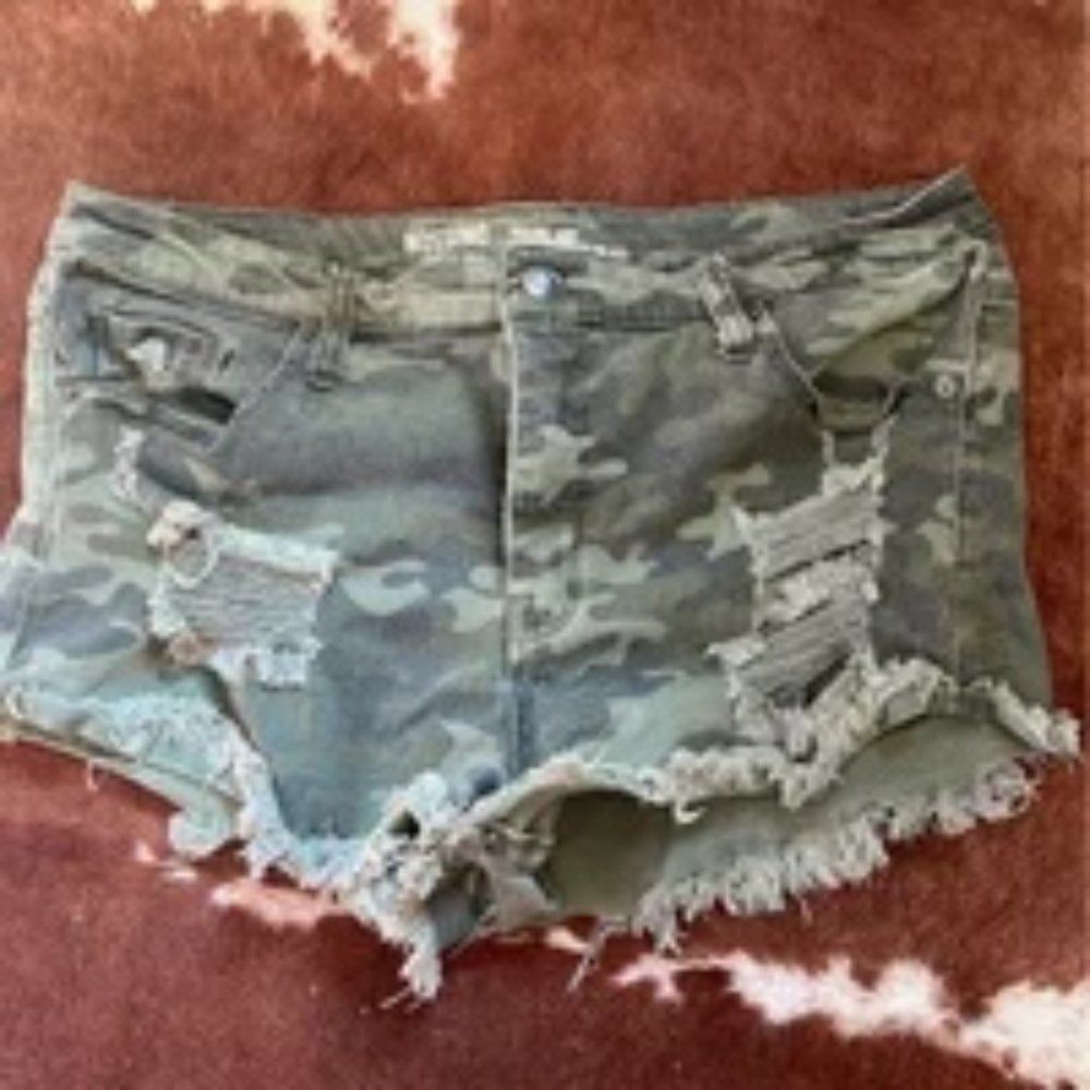 Denim shorts